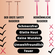 For4You | Safety Glatt Rasierer | Für eine seidig glatte Rasur