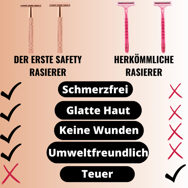 For4You | Safety Glatt Rasierer | Für eine seidig glatte Rasur
